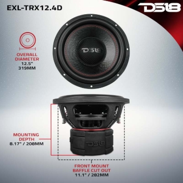 Picture of DS18 12in 2000 Watts RMS 4+4 ohm DVC Quad Stacked Magnet Reinforced Cone Subwoofers