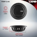 Picture of DS18 12in 600 Watts RMS 4 ohm SVC Shallow Mount Water Resistant Subwoofer