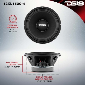 Picture of DS18 12in 750 Watts RMS 4 ohm Mid-Range Loudspeakers