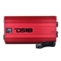 Picture of DS18 1-Channel Amp 15000 Burst/0.5ohm 8000/1ohm 4800/2ohm 2500/4ohm Watts RMS w/ Voltmeter Red