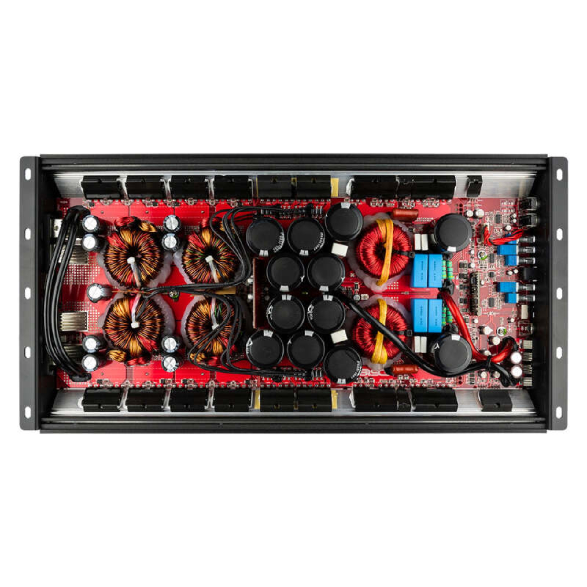 Picture of DS18 1-Channel Amp 15000 Burst/0.5ohm 8000/1ohm 4800/2ohm 2500/4ohm Watts RMS w/ Voltmeter Black