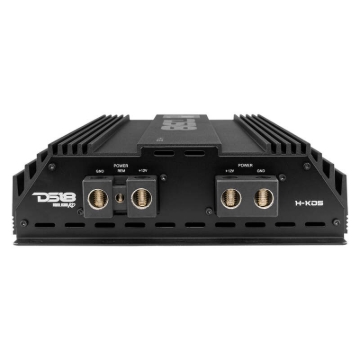 Picture of DS18 1-Channel Amp 9200 Burst/0.5ohm 5000/1ohm 3500/2ohm 2200/4ohm Watts RMS w/ Voltmeter Black