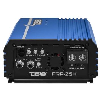 Picture of DS18 1-Channel Amp Class D Full-Range Monoblock 2500 Watts RMS/1ohm Blue