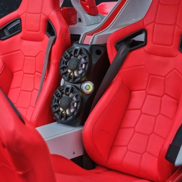 Picture of DS18 2015+ Polaris Slingshot Center Console Enclosure w/ 2x 6in NXL-IQ6/BK & PRO-TW7LD Speakers