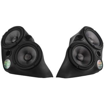 Picture of DS18 2015+ Polaris Slingshot Front Fender Dual 8in Speaker Enclosure w/ LEDs (Speakers Not Included)