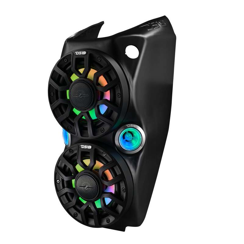 Picture of DS18 2015+ Polaris Slingshot Center Console Enclosure w/ 2x 6in NXL-IQ6/BK & PRO-TW7LD Speakers