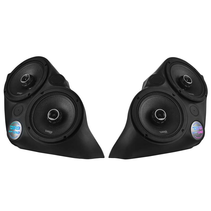 Picture of DS18 2015+ Polaris Slingshot Front Fender Dual 8in Speaker Enclosure w/ LEDs (Speakers Not Included)