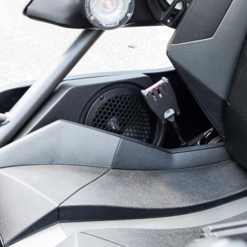 Picture of DS18 2015+ Polaris Slingshot Loaded Side Panel Enclosure w/2x PRO-SM6.2/PRO-GRILL6-MS/BK/ZXI-T1 Incl