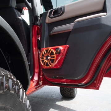 Picture of DS18 21-25 Bronco Back Door Pnls Fits Most 2x 6.5in Speakers 2x 2.3in Cut Out Twtrs Speaker Not Incl