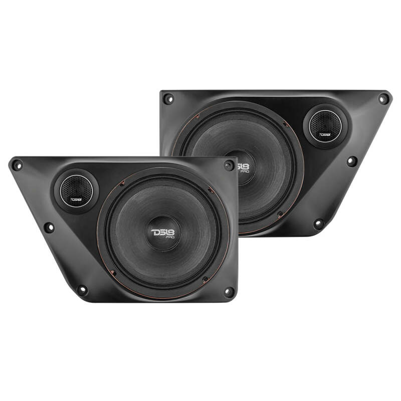 Picture of DS18 21-25 Bronco Back Door Pnls Fits Most 2x 6.5in Speakers 2x 2.3in Cut Out Twtrs Speaker Not Incl