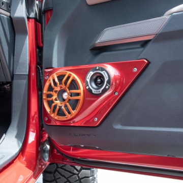 Picture of DS18 21-25 Ford Bronco Front Door Pnls Fit Most 2x 6.5in Speakers 2x 3.8in Tweeters Speaker Not Incl