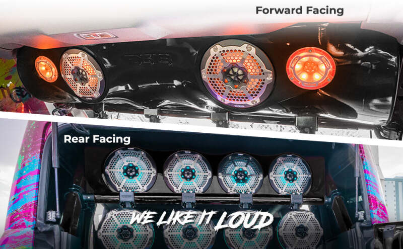 Picture of DS18 21-25 Ford Bronco 4-Door Overhead Bar Fits 4 x 8in/2x 6.5in/2x 3.78in (Speakers Not Included)