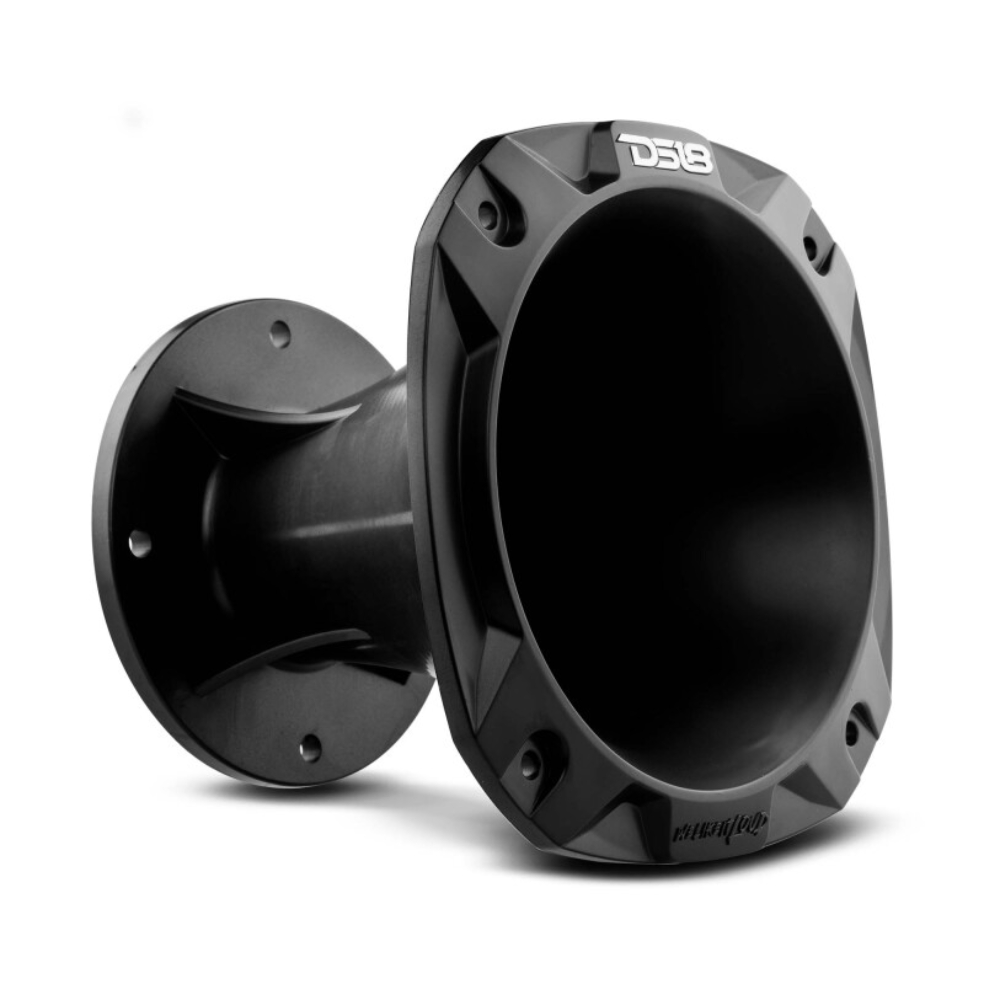 Picture of DS18 2in Bolt-On Throat Horn 35 Degree 4.84in Depth Black Plastic