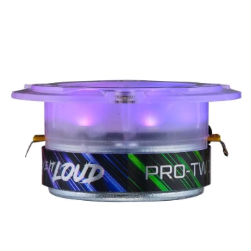 Picture of DS18 3.8in Super Bullet Tweeter 120 Watts RMS 1in Aluminum Vc 4 ohm Digital LED Lights