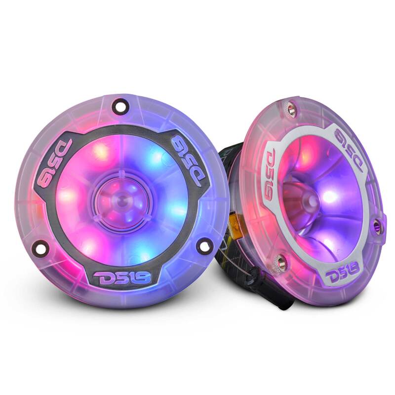Picture of DS18 3.8in Super Bullet Tweeter 120 Watts RMS 1in Aluminum Vc 4 ohm Digital LED Lights