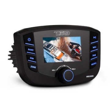 Picture of DS18 3in Color TFT Screen 3 Zones 4 volts Output BT RDS 4x 50 Watts DAB Europe Antenna Incl Headunit