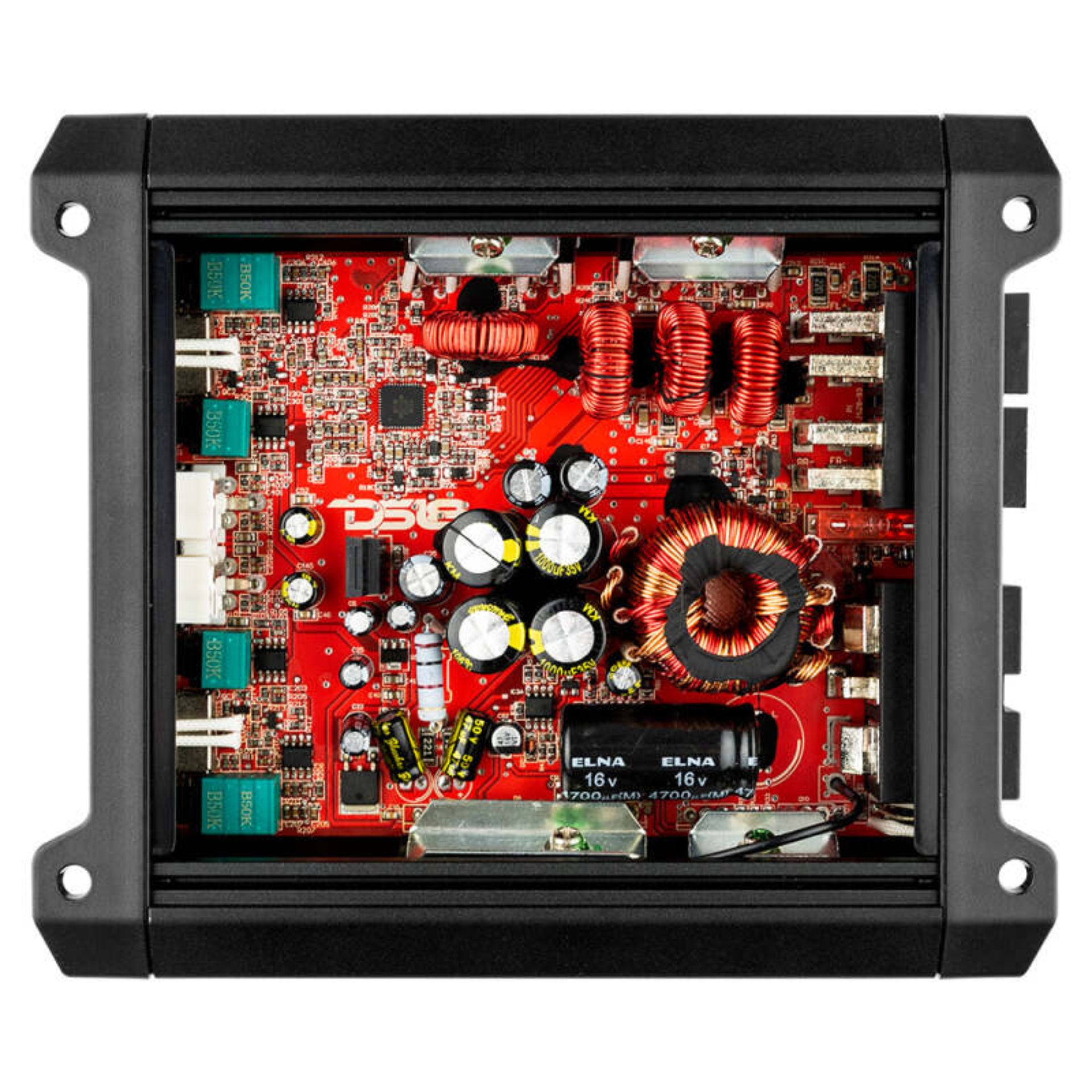 Picture of DS18 4-Channel SXE Amplifier Class D 2x 320/4ohm Bridge 4 x 160/2ohm 4 x 100/4ohm Watts RMS- Red