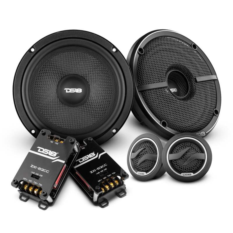 Picture of DS18 6.5in 80 Watts RMS 4 ohm 2-Way Component Speaker w/ Kevlar Cones