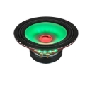 Picture of DS18 8in 275 Watts RMS 4 ohm Mid Range Loudspeaker w/ Translucent Dust Cap and Cone w/RGB LED Lights