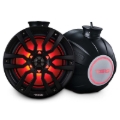 Picture of DS18 Compact Towers With Flat And Pole Mounts 8in 125 Watts RMS RGB LED Lights Black