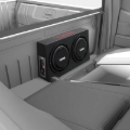 Picture of DS18 Dual 10in Shallow Enclosure w/ Subwoofer 350 Watts RMS Sealed Black Carpet Amplified