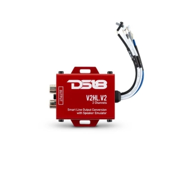 Picture of DS18 Hi/Low Converter 2-Chnl Speaker Emulator Remote Out For Adding Aftermarket Amps To Any System