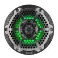 Picture of DS18 Hybrid Marine Speaker w/ Driver And RGB LED 6.5in 2-Way 250 Watts RMS 4 ohm Crbn Fiber w/ Cover