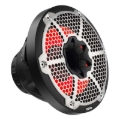 Picture of DS18 Hybrid Marine Speaker w/ Driver And RGB LEDs 10in 2-Way 450 Watts RMS 4 ohm Black w/ Cover
