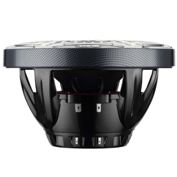 Picture of DS18 Hybrid Marine Speaker w/ Driver And RGB LEDs 8in 2-Way 350 Watts RMS 4 ohm Crbn Fiber w/ Cover