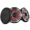 Picture of DS18 Hybrid Marine Speaker w/ Driver And RGB LEDs 8in 2-Way 350 Watts RMS 4 ohm Black w/ Covers