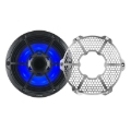 Picture of DS18 Hybrid Marine Speakers w/ Driver And RGB LED 10in 2-Way 450 Watts RMS 4 ohm Crbn Fiber w/ Cover