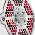 Picture of DS18 Hybrid Marine Speaker w/ Driver And RGB LEDs 6.5in 2-Way 250 Watts RMS 4 ohm White w/ Covers