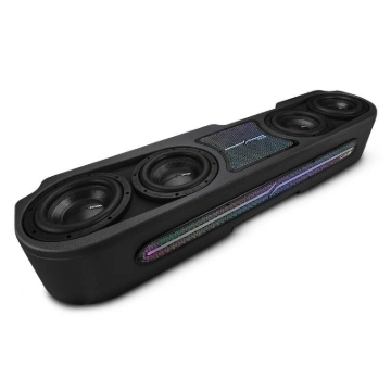 Picture of DS18 Jeep Gladiator JT 2020-UP 4 x 8in Subwoofers Included (ZR8.2D) Underseat Box Black -LED Lights