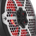 Picture of DS18 Hybrid Marine Speaker w/ Driver And RGB LEDs 8in 2-Way 350 Watts RMS 4 ohm Black w/ Covers
