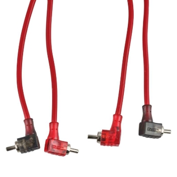 Picture of DS18 Level 2 RCA Wire 3-Feet Smart 90-Degree Connectors