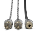 Picture of DS18 Level 3 RCA Wire Y Connector 1 Female to 2 Male Black