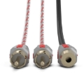 Picture of DS18 Level 3 RCA Wire Y Connector 1 Male to 2 Female Red