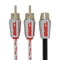 Picture of DS18 Level 3 RCA Wire Y Connector 1 Male to 2 Female Red
