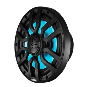 Picture of DS18 Marine 8in 2-Way 175 Watts RMS 4 ohm Digital LED Lights Bullet Tweeter Covers Included Black