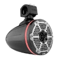 Picture of DS18 Marine And Powersports Towers 6.5in RGB LED Lights Black Carbon Fiber Speakers Not Included
