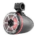 Picture of DS18 Marine And Powersports Towers 6.5in 100 Watts RMS RGB LED Lights Black Carbon Fiber