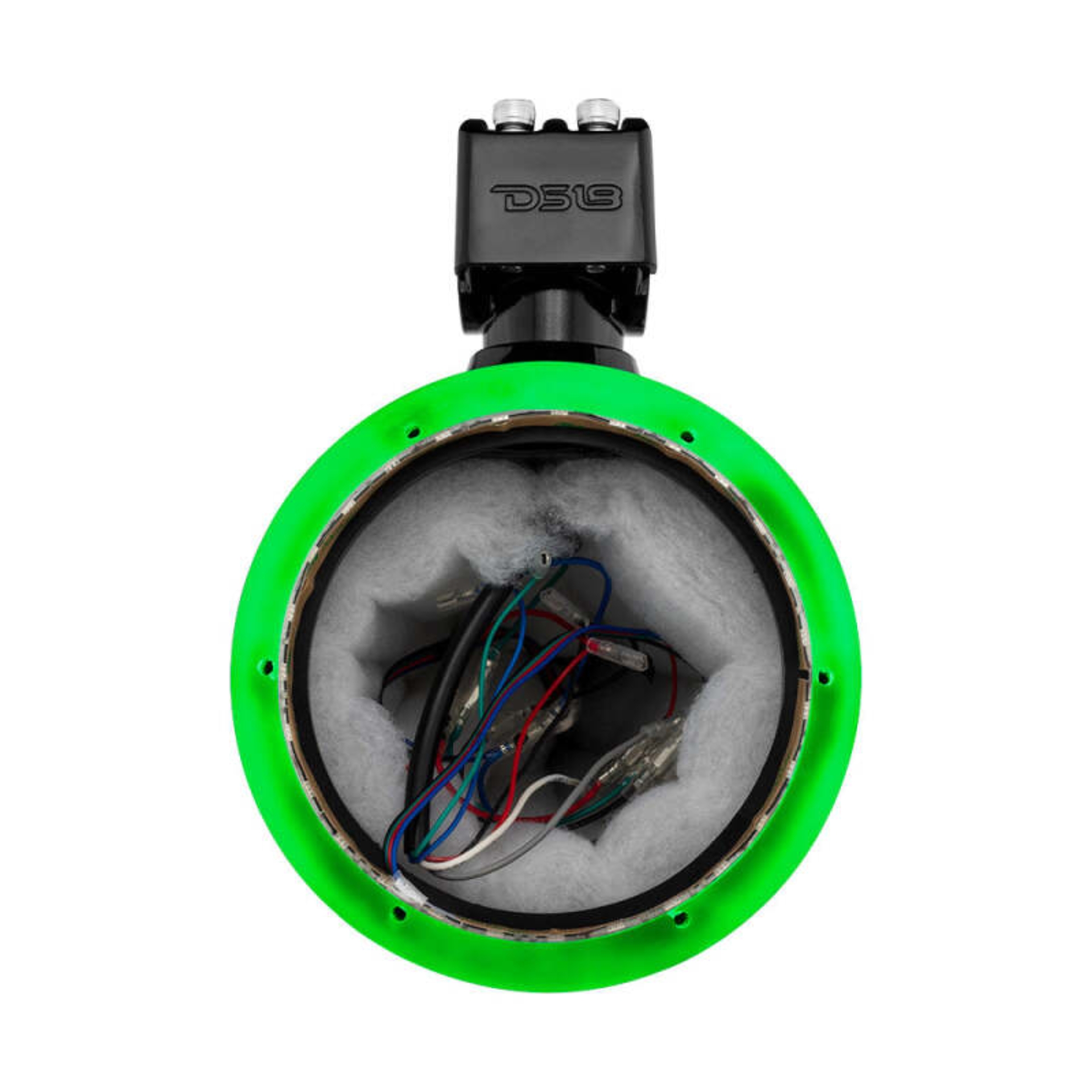 Picture of DS18 Marine And Powersports Towers Speakers Not Included 6.5in RGB LED Lights Black