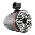Picture of DS18 Marine And Powersports Towers 8in RGB LED Lights Black Carbon Fiber Speakers Not Included