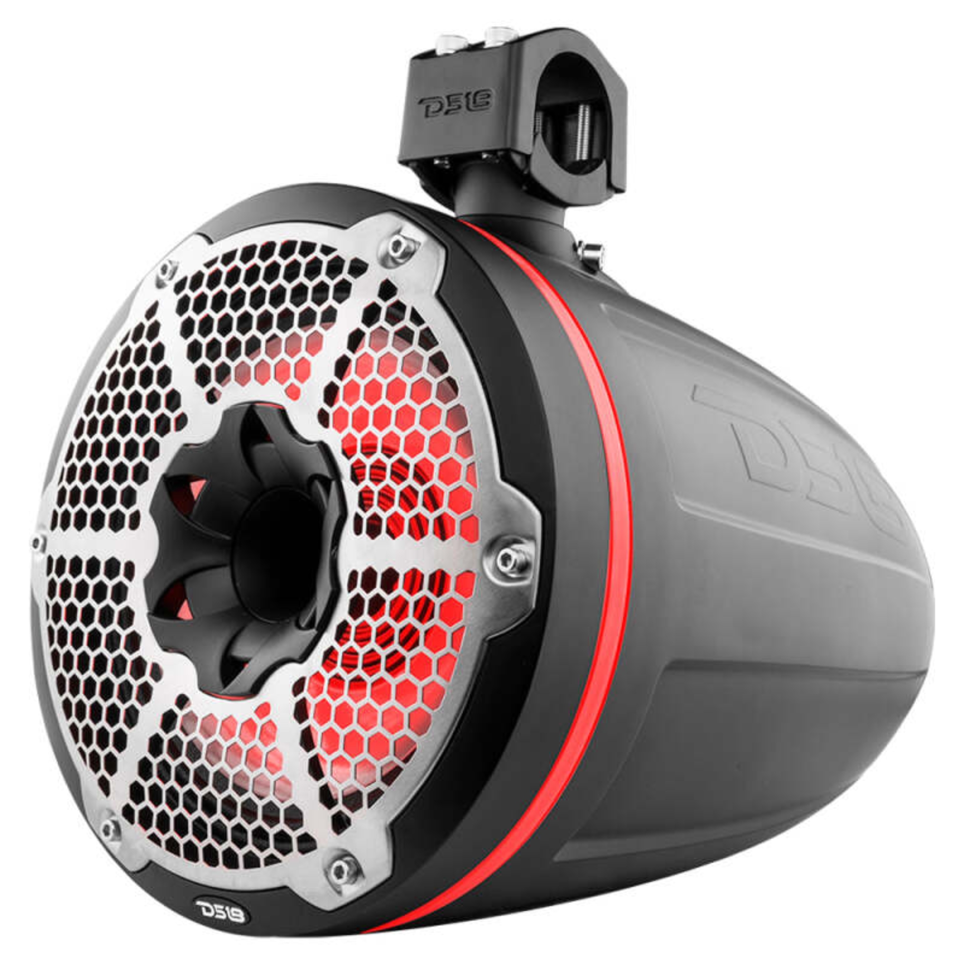 Picture of DS18 Marine And Powersports Towers w/ Built In 10in 1in Driver 300 Watts RMS RGB LED Lights Black