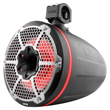 Picture of DS18 Marine And Powersports Towers w/ Built In 10in 1in Driver 300 Watts RMS RGB LED Lights Black