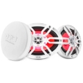 Picture of DS18 NXL Series Coaxial Marine Speaker w/ RGB Lights 6x9in 2-Way 125 Watts RMS 4 ohm White
