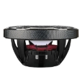 Picture of DS18 NXL-M Series Speaker w/ RGB LED Lights 8in 2-Way 125 Watts RMS 4 ohm Black Crbn Fiber w/ Cover