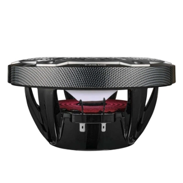 Picture of DS18 NXL-M Series Speaker w/ RGB LED Lights 8in 2-Way 125 Watts RMS 4 ohm Black Crbn Fiber w/ Cover