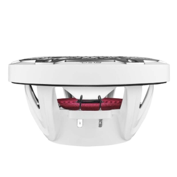 Picture of DS18 NXL-M Series Speaker w/ RGB LED Lights 8in 2-Way 125 Watts RMS 4 ohm White w/ Cover
