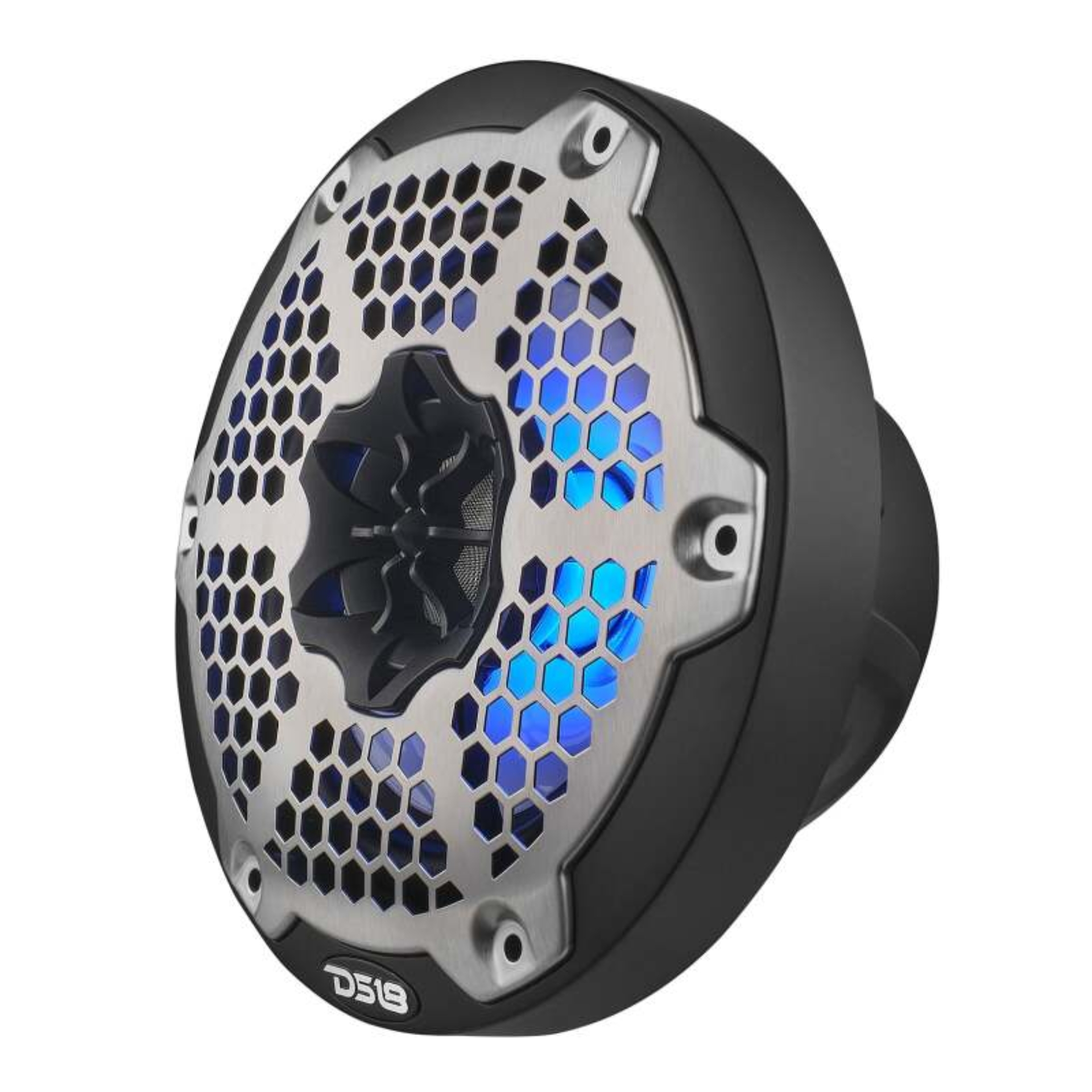 Picture of DS18 NXL-M Series Spkr w/ RGB LED Lights 6.5in 2-Way 100 Watts RMS 4 ohm Blk Grill Detached w/ Cover